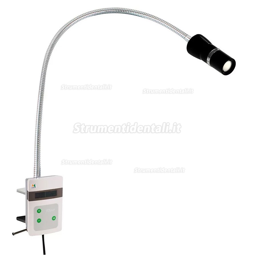 Lampada per visita medica dentale a LED Micare JD1600J da 15 W con clip (fissata sulla scrivania)